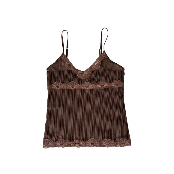 Rampage brown lace cami tank top - size small - Picture 1 of 6